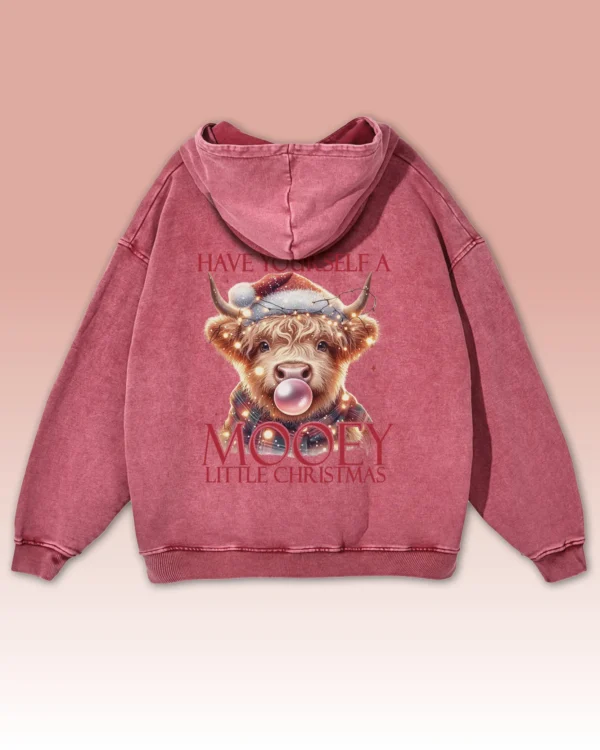 Bluza oversize z kapturem Mooey Christmas